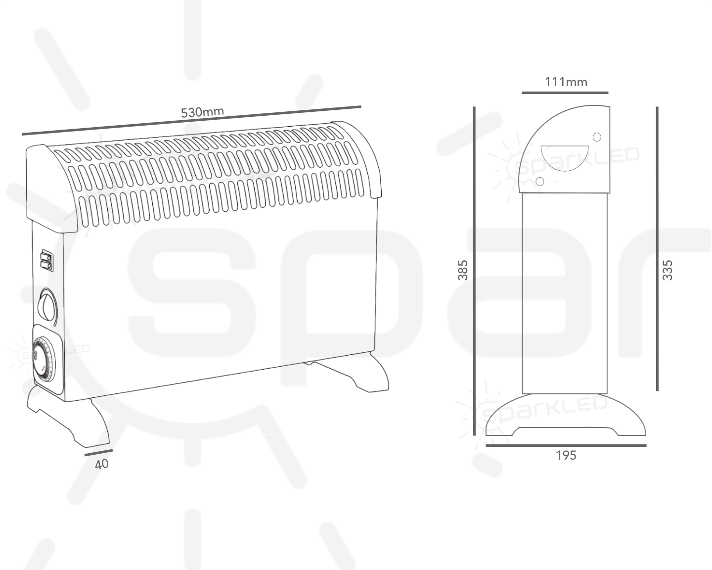2000W Convector Heater