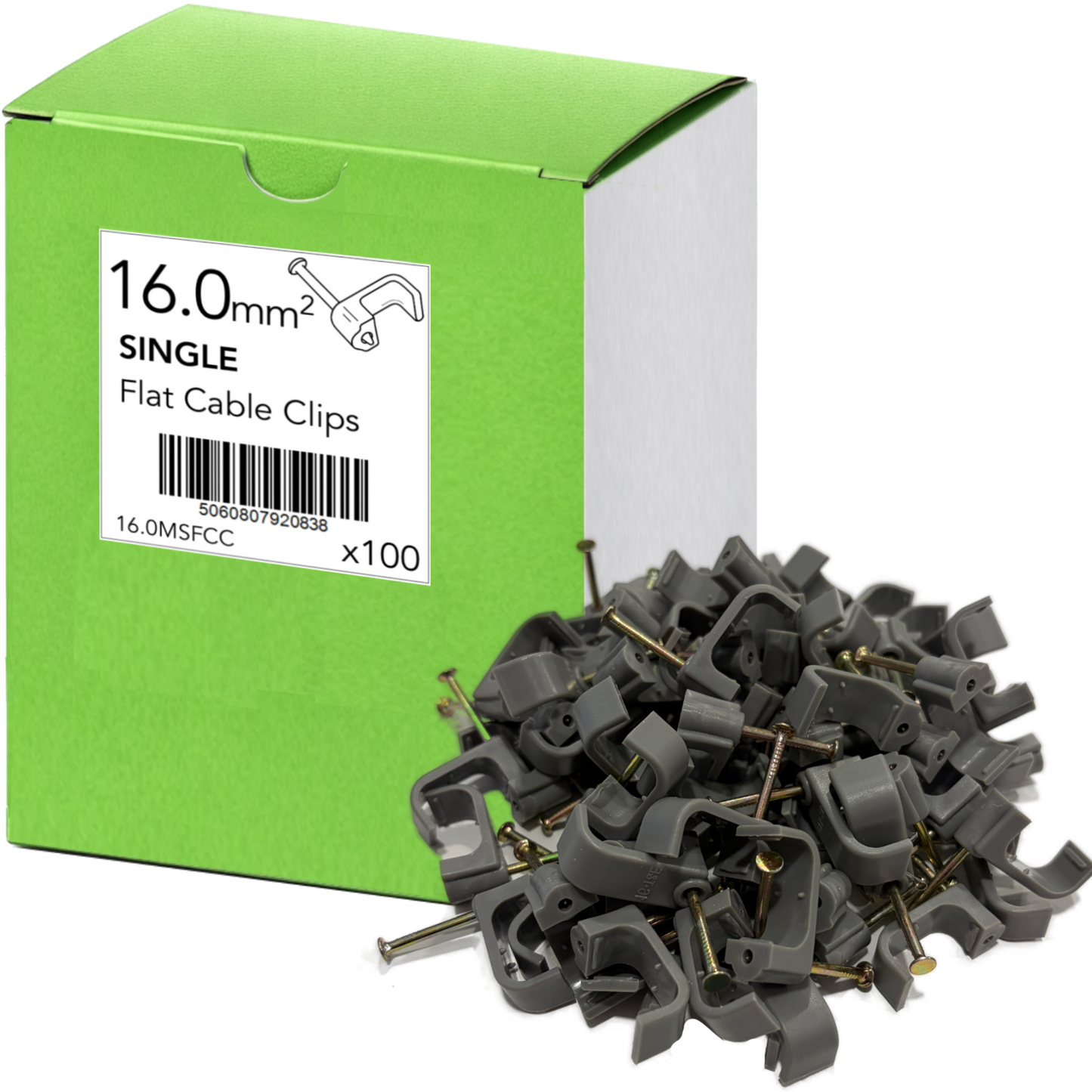 16.0mm Single Twin & Earth Clips