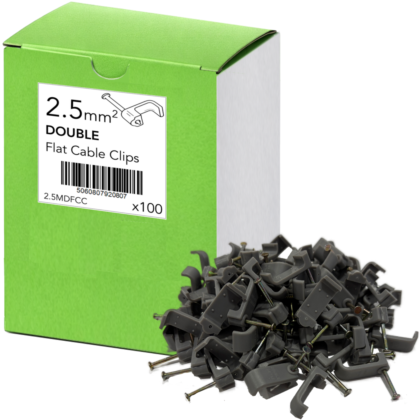 2.5mm Double Twin & Earth Clips