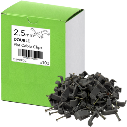 2.5mm Double Twin & Earth Clips
