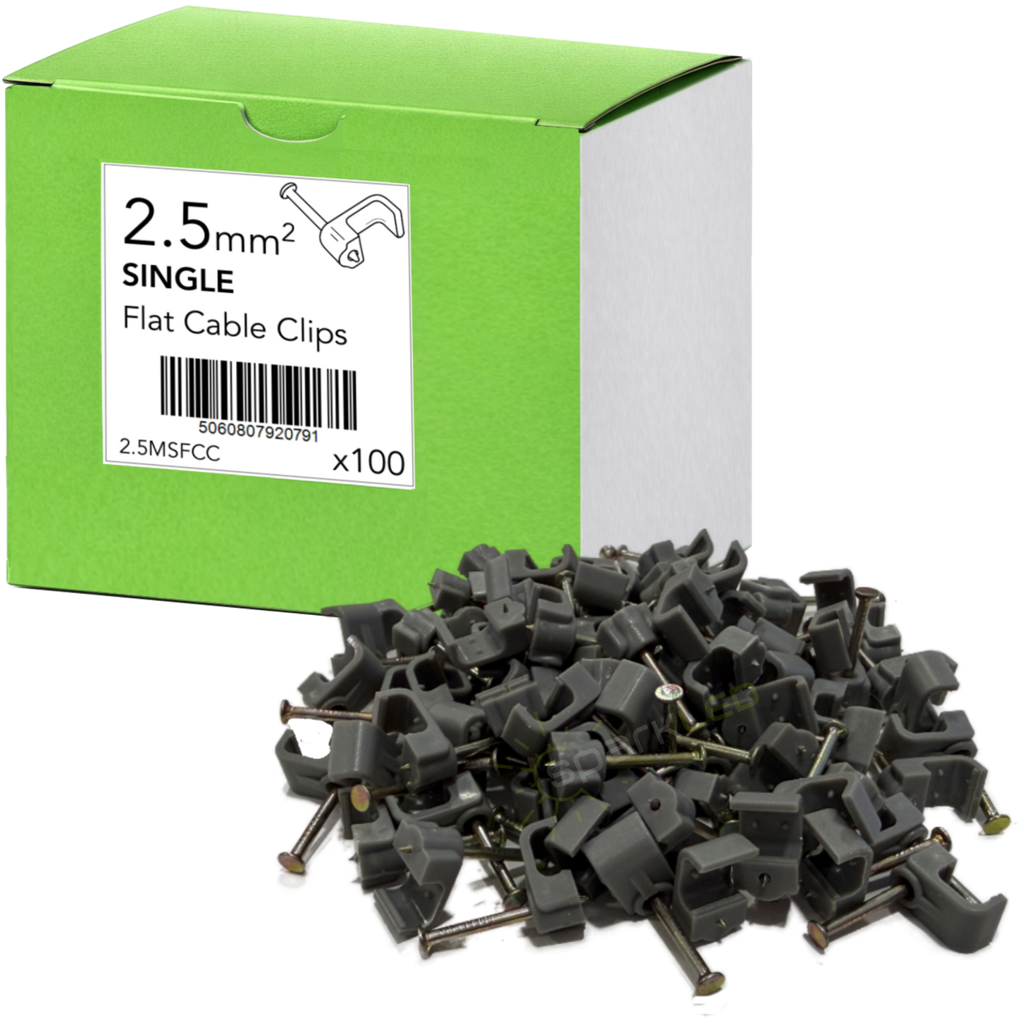 2.5mm Single Twin & Earth Clips