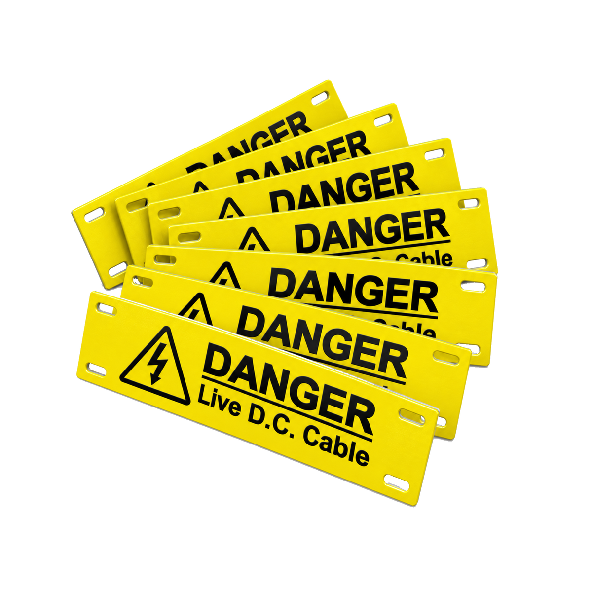 Warning DC Cable Tags (Pack of 8)